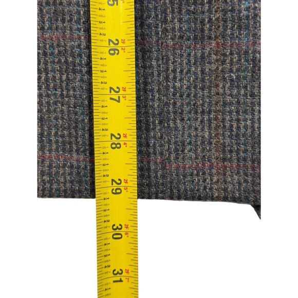 Tweed Windowpane Wool Sport Coat—André Villard Paris 44S Vintage Hungary - Picture 13 of 15